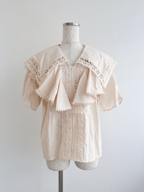 フリルブラウス | AN2241205 | ブラック