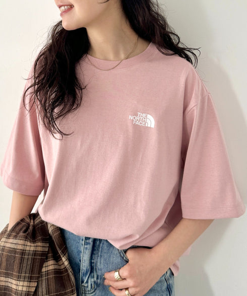 THE NORTH FACE(ザ・ノースフェイス)/ビッグロゴ プリント バンダナ 半袖 Tシャツ/M'S BANDANA S/S R/TEE | IM2251068 | ピンク