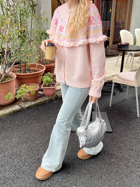 lovely ribbon frill cardigan | SL2243639 | ピンク