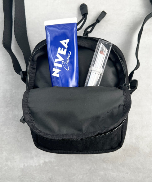 THE NORTH FACE(ザ・ノースフェイス)/長さ調整可能 軽量 ワンポイント ショルダー クロス ミニバッグ/STANDARD CROSS BAG S | IM1254073 | ブラック