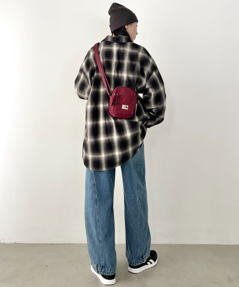 THE NORTH FACE(ザ・ノースフェイス)/長さ調整可能 軽量 ワンポイント ショルダー クロス ミニバッグ/STANDARD CROSS BAG S | IM1254073 | レッド