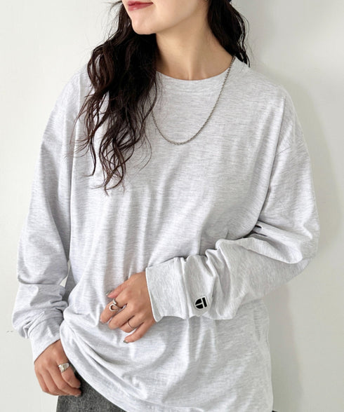 NEWTRAL(ニュートラル)/210 5.6oz Standard Emblem LS T/サイズ展開多数 コットン 無地 ロンT Tシャツ 長袖 カットソー | NT2009010 | アッシュグレー
