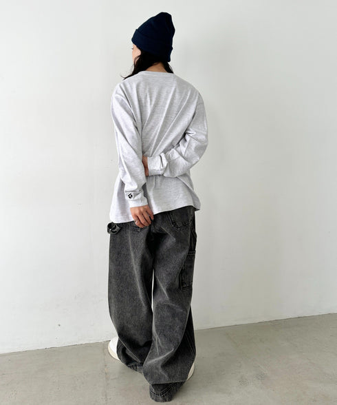 NEWTRAL(ニュートラル)/210 5.6oz Standard Emblem LS T/サイズ展開多数 コットン 無地 ロンT Tシャツ 長袖 カットソー | NT2009010 | アッシュグレー