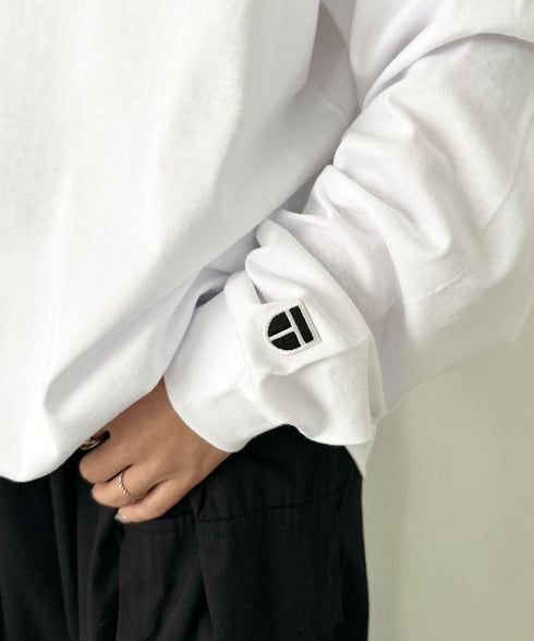 NEWTRAL(ニュートラル)/210 5.6oz Standard Emblem LS T/サイズ展開多数 コットン 無地 ロンT Tシャツ 長袖 カットソー | NT2009010 | ホワイト