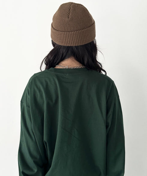 NEWTRAL(ニュートラル)/210 5.6oz Standard Emblem LS T/サイズ展開多数 コットン 無地 ロンT Tシャツ 長袖 カットソー | NT2009010 | ダークグリーン