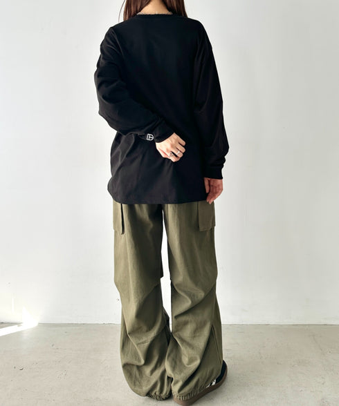 NEWTRAL(ニュートラル)/210 5.6oz Standard Emblem LS T/サイズ展開多数 コットン 無地 ロンT Tシャツ 長袖 カットソー | NT2009010 | ブラック