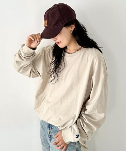 NEWTRAL(ニュートラル)/210 5.6oz Standard Emblem LS T/サイズ展開多数 コットン 無地 ロンT Tシャツ 長袖 カットソー | NT2009010 | サンドベージュ