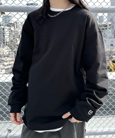 NEWTRAL(ニュートラル)/212 9.8oz Super Heavy Emblem LS T/サイズ展開多数 コットン 無地 スーパーヘビーロンT | NT2009012 | ブラック