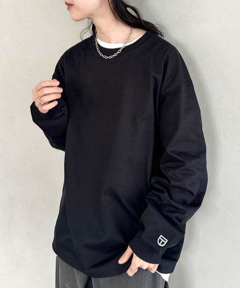 NEWTRAL(ニュートラル)/212 9.8oz Super Heavy Emblem LS T/サイズ展開多数 コットン 無地 スーパーヘビーロンT | NT2009012 | ブラック