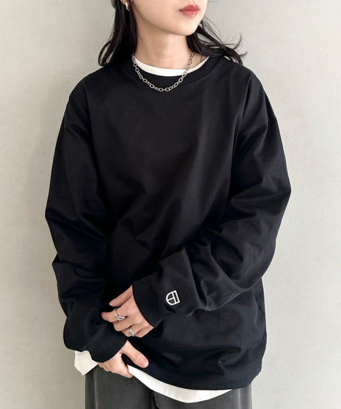 NEWTRAL(ニュートラル)/212 9.8oz Super Heavy Emblem LS T/サイズ展開多数 コットン 無地 スーパーヘビーロンT | NT2009012 | ブラック