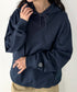 NEWTRAL(ニュートラル)/216 11.2oz Standard Emblem PO Hoodie/オーバーサイズ 裏毛 起毛なし 無地 ワッペン ワンポイント スウェット パーカー フーディー | NT2009016 | ネイビー