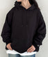 NEWTRAL(ニュートラル)/216 11.2oz Standard Emblem PO Hoodie/オーバーサイズ 裏毛 起毛なし 無地 ワッペン ワンポイント スウェット パーカー フーディー | NT2009016 | ブラック