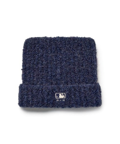 MLB KOREA(エムエルビーコリア)/猫耳 ねこ耳ビーニー 耳付き ロゴパッチ ワッペン ビーニー ニット帽/Plush Miyaong Beanie | AT5254072 | ネイビー