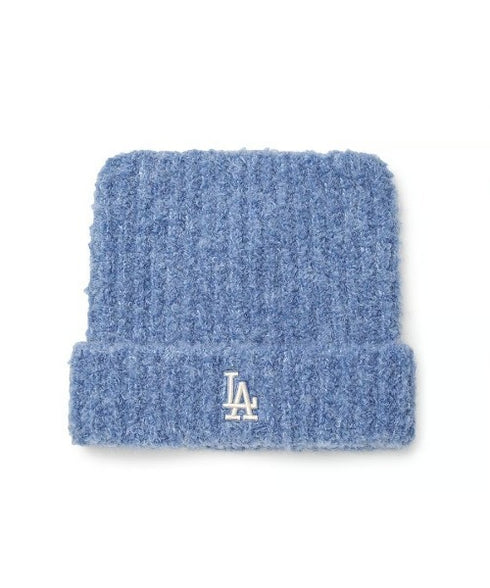 MLB KOREA(エムエルビーコリア)/猫耳 ねこ耳ビーニー 耳付き ロゴパッチ ワッペン ビーニー ニット帽/Plush Miyaong Beanie | AT5254072 | ブルー