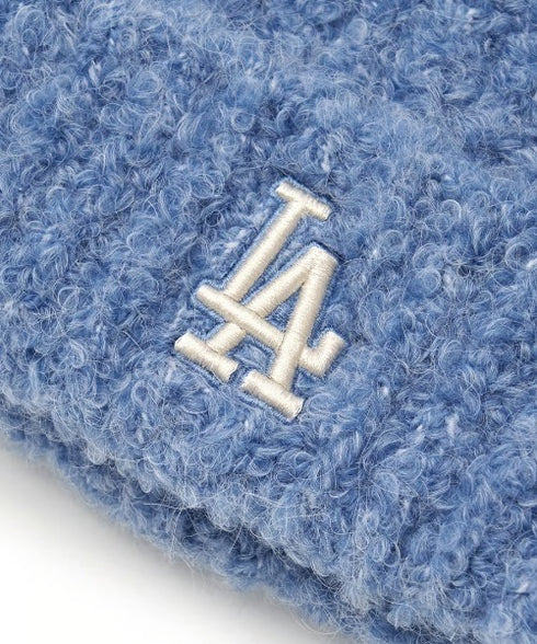 MLB KOREA(エムエルビーコリア)/猫耳 ねこ耳ビーニー 耳付き ロゴパッチ ワッペン ビーニー ニット帽/Plush Miyaong Beanie | AT5254072 | ブルー