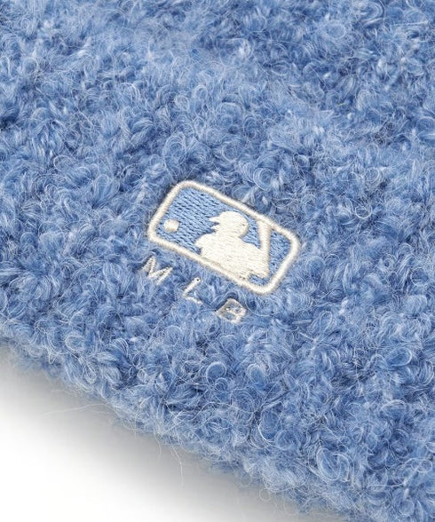 MLB KOREA(エムエルビーコリア)/猫耳 ねこ耳ビーニー 耳付き ロゴパッチ ワッペン ビーニー ニット帽/Plush Miyaong Beanie | AT5254072 | ブルー