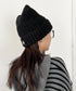 MLB KOREA(エムエルビーコリア)/猫耳 ねこ耳ビーニー 耳付き ロゴパッチ ワッペン ビーニー ニット帽/Plush Miyaong Beanie | AT5254072 | ブラック