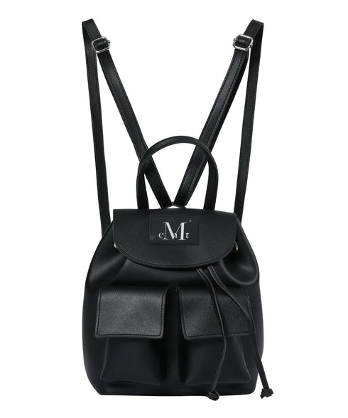 MUCENT(ムセント)/ミニ ポケット リュック バックパック/AREN TWO POCKET LEATHER MINI BACKPACK | AT1254078 | ブラック