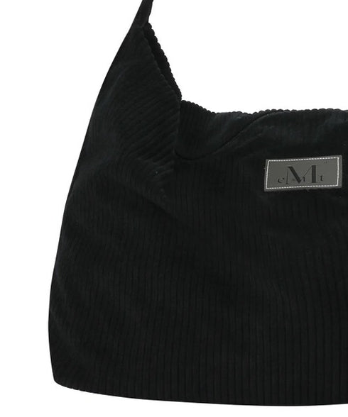 MUCENT(ムセント)/軽量 大容量 コーデュロイ クロス メッセンジャー ショルダーバッグ/SOFT CORDUROY CROSS BAG | AT1254079 | ブラック