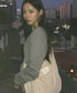MUCENT(ムセント)/軽量 大容量 コーデュロイ クロス メッセンジャー ショルダーバッグ/SOFT CORDUROY CROSS BAG | AT1254079 | アイボリー