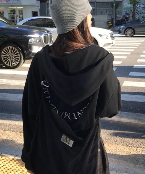 MUCENT(ムセント)/軽量 大容量 コーデュロイ クロス メッセンジャー ショルダーバッグ/SOFT CORDUROY CROSS BAG | AT1254079 | ブラック