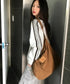 MUCENT(ムセント)/軽量 大容量 コーデュロイ クロス メッセンジャー ショルダーバッグ/SOFT CORDUROY CROSS BAG | AT1254079 | ブラウン
