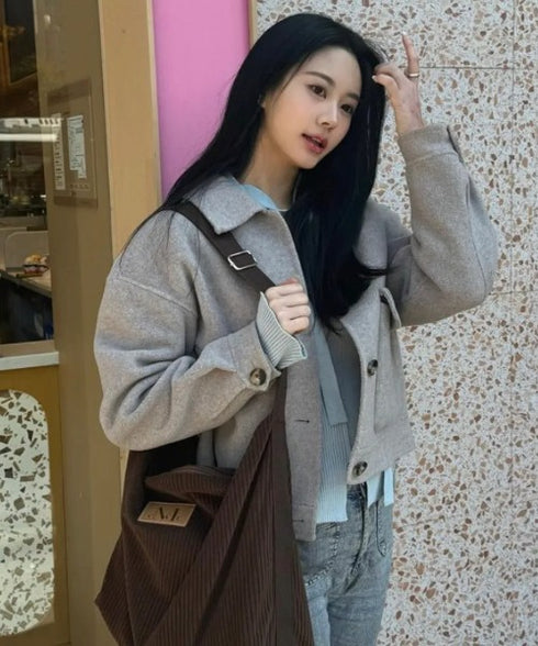 MUCENT(ムセント)/軽量 大容量 コーデュロイ クロス メッセンジャー ショルダーバッグ/SOFT CORDUROY CROSS BAG | AT1254079 | ダークブラウン