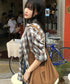 MUCENT(ムセント)/軽量 大容量 コーデュロイ クロス メッセンジャー ショルダーバッグ/SOFT CORDUROY CROSS BAG | AT1254079 | ブラウン