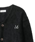 MUCENT(ムセント)/Vネック アンゴラ オーバーサイズ シャギー ニット カーディガン/POWDERY V-NECK ANGORA KNIT CARDIGAN | AT2254081 | ブラック