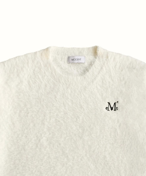 MUCENT(ムセント)/アンゴラ オーバーサイズ シャギー ニット/NEUSS ANGORA LOOSE-FIT KNIT | AT2254084 | アイボリー