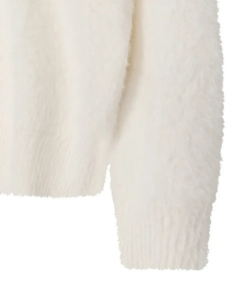 MUCENT(ムセント)/アンゴラ オーバーサイズ シャギー ニット/NEUSS ANGORA LOOSE-FIT KNIT | AT2254084 | アイボリー