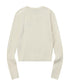 MUCENT(ムセント)/Vネック クロップ ケーブル ニット/PRIMROSE V-NECK CROP KNIT | AT2254085 | アイボリー