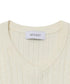 MUCENT(ムセント)/Vネック クロップ ケーブル ニット/PRIMROSE V-NECK CROP KNIT | AT2254085 | アイボリー