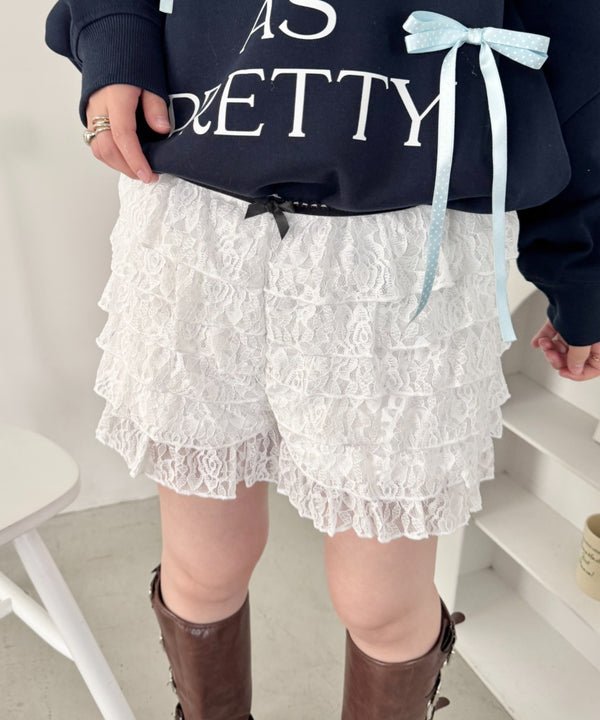 フリフリレースショートパンツ | SL2265010 | ホワイト