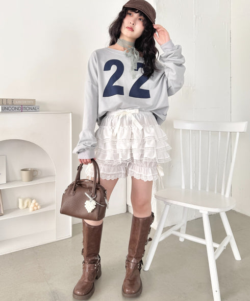 レースフリフリかぼちゃパンツ | SL2265014 | ホワイト
