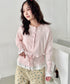 コットンレースリボンリブカーディガン | SL2261013 | ピンク