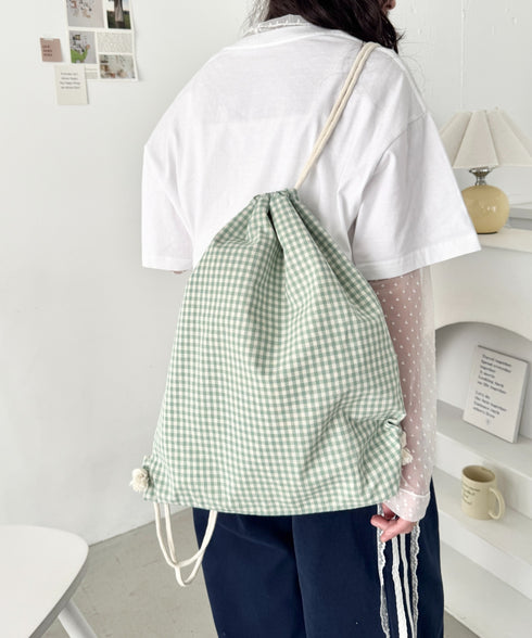 柄アソートカジュアルナップサック | SL1265019 | ミント