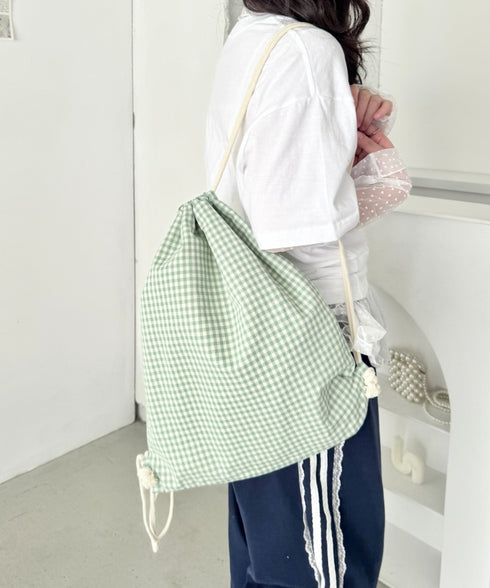 柄アソートカジュアルナップサック | SL1265019 | ミント