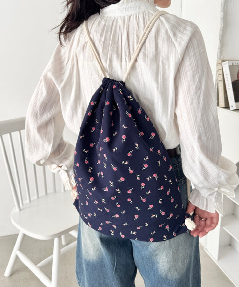 柄アソートカジュアルナップサック | SL1265019 | ネイビー