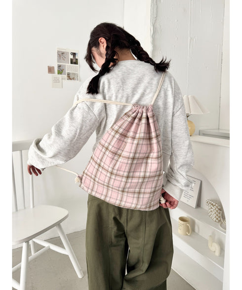 柄アソートカジュアルナップサック | SL1265019 | ピンク