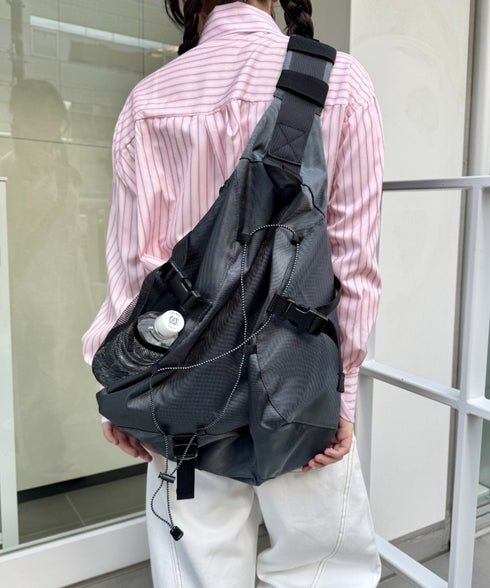 ドローコードワンショルダーナイロンボディバッグ | SL1265021 | グレー