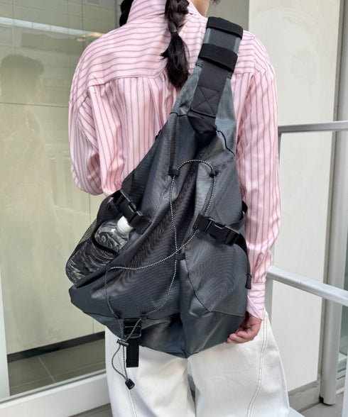 ドローコードワンショルダーナイロンボディバッグ | SL1265021 | グレー