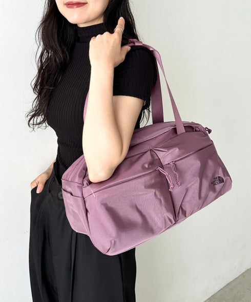 THE NORTH FACE(ザ・ノースフェイス)/A4収納可 軽量 ダッフルバッグ ショルダーバッグ ボストンバッグ ロゴプリント/SP DUFFLE BAG S | IM1261011 | ダークパープル