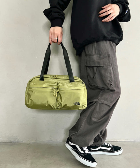 THE NORTH FACE(ザ・ノースフェイス)/A4収納可 軽量 ダッフルバッグ ショルダーバッグ ボストンバッグ ロゴプリント/SP DUFFLE BAG S | IM1261011 | カーキ