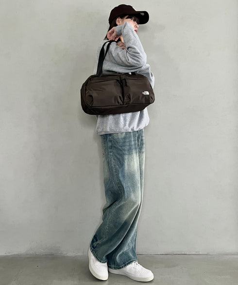 THE NORTH FACE(ザ・ノースフェイス)/A4収納可 軽量 ダッフルバッグ ショルダーバッグ ボストンバッグ ロゴプリント/SP DUFFLE BAG S | IM1261011 | ブラウン