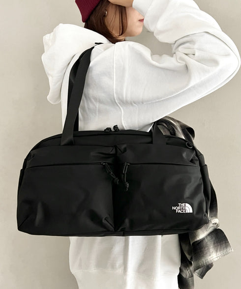 THE NORTH FACE(ザ・ノースフェイス)/A4収納可 軽量 ダッフルバッグ ショルダーバッグ ボストンバッグ ロゴプリント/SP DUFFLE BAG S | IM1261011 | ブラック