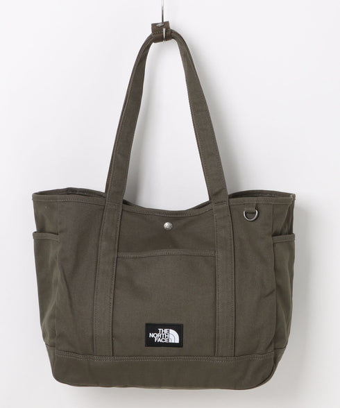THE NORTH FACE(ザ・ノースフェイス)/ALL-DAY TOTE L_PLUS/TNF A4 PC収納 ビッグサイズ トートバッグ 横型トート コットン素材 | IM1261013 | カーキ