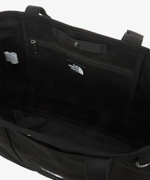 THE NORTH FACE(ザ・ノースフェイス)/ALL-DAY TOTE L_PLUS/TNF A4 PC収納 ビッグサイズ トートバッグ 横型トート コットン素材 | IM1261013 | ブラック