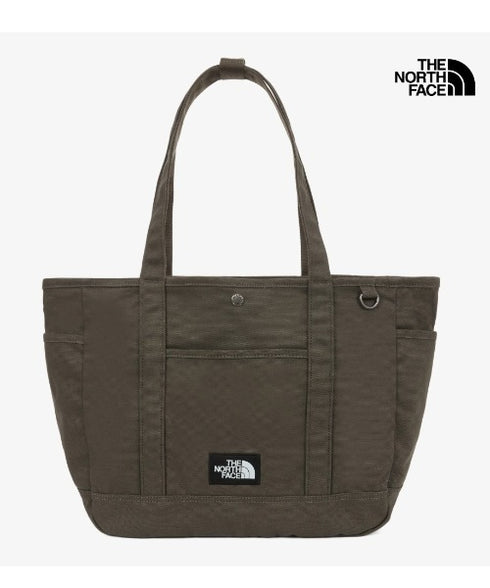 THE NORTH FACE(ザ・ノースフェイス)/ALL-DAY TOTE L_PLUS/TNF A4 PC収納 ビッグサイズ トートバッグ 横型トート コットン素材 | IM1261013 | カーキ