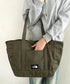 THE NORTH FACE(ザ・ノースフェイス)/ALL-DAY TOTE L_PLUS/TNF A4 PC収納 ビッグサイズ トートバッグ 横型トート コットン素材 | IM1261013 | カーキ